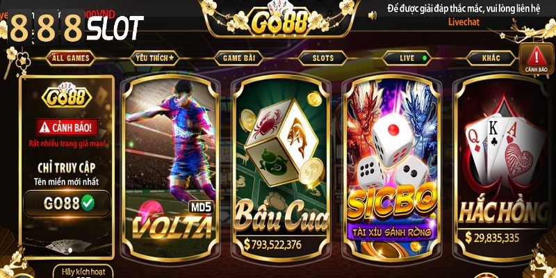 Những sản phẩm giải trí đặc sắc nhất của Go88 thu hút người chơi